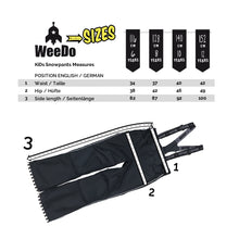 Load image into Gallery viewer, WeeDo Kids Snow Trouser Black
